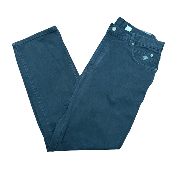 Harley-Davidson Other - Harley Davidson Relaxed Jeans Mens 36x32 Black Vintage Made‎ in USA 100% Cotton